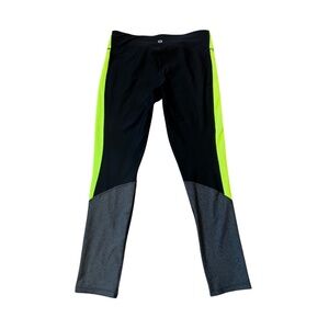 Xersion, Yoga, Large, Multi-Color, Lime Green, Pant